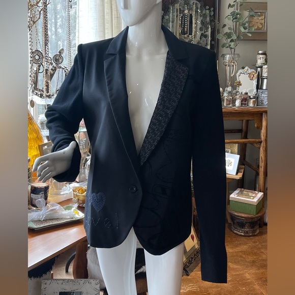 Desigual “we love” black blazer - Picture 2 of 10